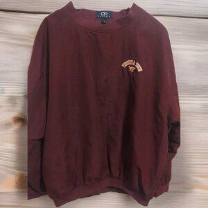 Virgina Tech Hokies Mens‎ Pullover Extra Large Logo Performance Maroon Vantage